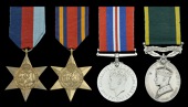 Four: Lance-Bombardier J. C. Holloway, Royal Artillery

1939-45 Star; Burma Star; War Medal 1939-45; Efficiency...