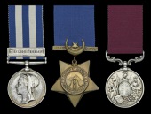 Three: Private F. Hymas, Essex Regiment

Egypt and Sudan 1882-89, undated reverse, 1 clasp, The Nile 1884-85 (961....