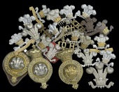 10th The Prince of Wales’s Own Royal Hussars Insignia, including an officer’s gilt and silver plate cap badge...