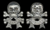 17th (Duke of Cambridge’s Own) Lancers, NCO’s Arm Badges. Two rare fine quality examples, the first in HM silver...