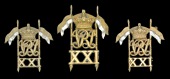 21st (Empress of India’s) Lancers Other Ranks Second Pattern Cap & Collar Badges. Three very fine and rare...