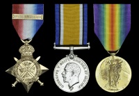 Family group:

Three: Private J. Dand, 2nd Battalion, Royal Highlanders, died of wounds, 12 April 1915
1914 Star,...