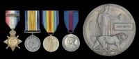 A Great War ‘V.C. action’ casualty group of four awarded to Corporal J. Beattie, 2nd Battalion, Royal...