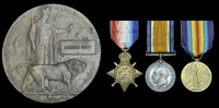 Three: Private W. Rudd, 1st Battalion, Royal Highlanders, killed in action at Loos, 26 September 1915

1914 Star...