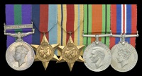 Five: Private A. Buchanan, Black Watch

General Service 1918-62, 1 clasp, Palestine (2754387 Pte. A. Buchanan....
