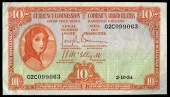 Ten Shillings, 2 October 1934, 02C 099063, Brennan-McElligott signatures (LTN 8; Pick 1A). Very fine 	£240-300