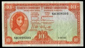 Ten Shillings, 1 November 1935, 52C 028393, Brennan-McElligott signatures (LTN 8; Pick 1A). Very fine to good very...