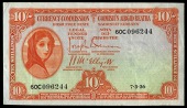 Ten Shillings, 7 March 1936, 60C 096244 Brennan-McElligott signatures (LTN 8; Pick 1A). Very fine to good very fine,...