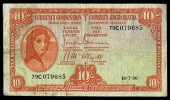 Ten Shillings, 10 July 1936, 79C 079685, Brennan-McElligott signatures (LTN 8; Pick 1A). Fine, rare 	£240-300
