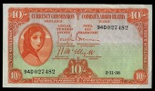 Ten Shillings, 2 November 1938, 94D 027482, Brennan-McElligott signatures (LTN 13; Pick 1B). Good very fine
 	£150-200