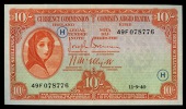 Ten Shillings, 11 September 1940, 49F 078776, code letter H, Brennan-McElligott signatures (LTN 17; Pick 1C). Very...
