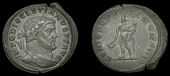 Diocletian (284-305), Follis, London, 297, unmarked issue, laureate bust right, rev. genio popvli romani, naked...