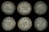 Maximianus (First reign, 286-305), Follis, London, 297, unmarked issue, rev. genio popvli romani, naked Genius...