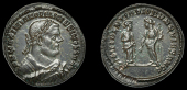 Maximianus (Second reign, 306-308), Follis, London, 305-7, unmarked issue, laureate, draped and cuirassed bust...