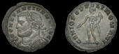 Constantius I (Cæsar, 293-305), Follis, London, 303-5, unmarked issue, laureate and cuirassed bust left, spear over...