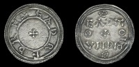 Kings of All England, Eadred (946-55), Penny, Two Line type [HR 2], Eadmund, eadred rex around cross pattée, rev....