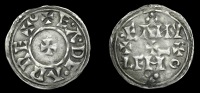 Kings of All England, Eadgar (959-75), Penny, Two Line type [HT 1, North Eastern V], Eanwulf, e · a · dg · ar rex...