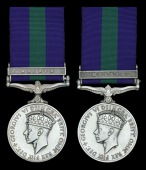 A ‘double-issue’ G.S.M. awarded Detective Sergeant A. Hamid, Federation of Malaya Police 

General Service...
