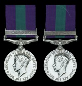 General Service 1918-62, 1 clasp, Malaya, G.VI.R. (2) (31855 SC Musa B Sultan F Of M Pol; 4808 PC Mohd Diah B Dayat...