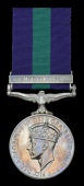 General Service 1918-62, 1 clasp, Malaya, G.VI.R. (FF/102 Leong Choo Wah F F) in named card box of issue, extremely...