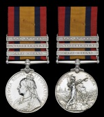 Queen’s South Africa 1899-1902, 3 clasps, Cape Colony, Wittebergen, Transvaal, unofficial rivets between second...