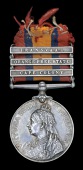 Queen’s South Africa 1899-1902, 3 clasps, Cape Colony, Orange Free State, Transvaal (3251 Far: Sgt. J. P. Bell....