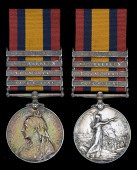 Queen’s South Africa 1899-1902, 4 clasps, Cape Colony, Transvaal, Wittebergen, South Africa 1901, unofficial...