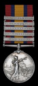 Queen’s South Africa 1899-1902, 5 clasps, Cape Colony, Orange Free State, Transvaal, South Africa 1901, South...