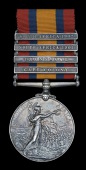 Queen’s South Africa 1899-1902, 4 clasps, Cape Colony, Transvaal, South Africa 1901, South Africa 1902 (35849 Pte....