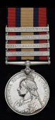 Queen’s South Africa 1899-1902, 4 clasps, Cape Colony, Orange Free State, South Africa 1901, South Africa 1902...