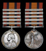 Queen’s South Africa 1899-1902, 5 clasps, Cape Colony, Orange Free State, Transvaal, South Africa 1901, South...