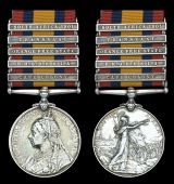 Queen’s South Africa 1899-1902, 5 clasps, Cape Colony, Rhodesia, Orange Free State, Transvaal, South Africa 1901,...