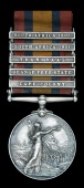 Queen’s South Africa 1899-1902, 5 clasps, Cape Colony, Orange Free State, Transvaal, South Africa 1901, South...