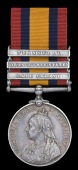 Queen’s South Africa 1899-1902, 3 clasps, Cape Colony, Orange Free State, Transvaal (30118 Tpr: J. Dutton. 105th....