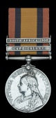Queen’s South Africa 1899-1902, 2 clasps, Cape Colony, South Africa 1902 (38329 Tptr: G. Matthewman. 27th. Bn:...