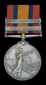 Queen’s South Africa 1899-1902, 2 clasps, Cape Colony, South Africa 1902 (38465 Pte. W. Welch. 32nd. Bn: Imp:...