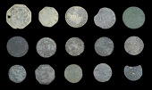 Lincoln, octagonal city Halfpenny, 1669, 3.28g/3h (N 2954; BW. 138), octagonal city Farthings, 1669 (2), 0.84g/9h,...