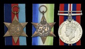 Three: Able Seaman A. Harris, Royal Navy, who was killed in action when H.M.S. Daring was torpedoed by the German...