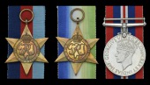 Three: Able Seaman C. H. Lebbing, Royal Navy, who was killed in action during Operation Pedestal, when H.M.S....