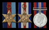 Three: Leading Wireman E. J. Trendell, Royal Navy, who was killed in action on Sword Beach on D-Day whilst serving...