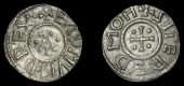 Kings of East Anglia, Eadmund (855-69), Penny, Sigeræd, eadmvnd rex·, large A in centre flanked by two pellets,...