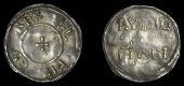 Alfred the Great (871-899), Third coinage, Penny, Two Line type, Ludig, el fr ed rex, small cross pattée, rev....