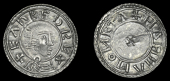Eadred (946-955), Penny, Crowned Bust type, no mint name, Manna, manna moneta, 1.36g/3h (CTCE 254; N 713; S 1115)....