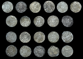Henry III (1216-1272), Long Cross coinage, Pennies (21), all class V, of Bury St Edmunds, Canterbury (7), and London...