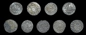 Edward I (1272-1307), Pennies (9), Berwick, class I (2), 1.29g/10h, 1.39g/7h (N 1071; S 1415); class I/IIb mule,...
