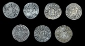 Edward I (1272-1307), Halfpence (7), classes 3c, 3g, 4e (3), 6, 7, all London (S 1432-4, 1434A, 1435) [7]. Varied...