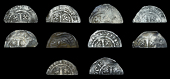 Henry II (1154-1189), Tealby coinage, cut Halfpence (10), various classes and mints, including Durham, Ipswich,...