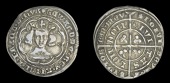Edward III (1327-1377), Pre-Treaty period, Groat, series Gh/Gg mule, mm. cross 3, c for d in edward, rev. annulet in...