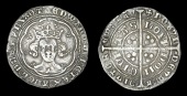 Edward III (1327-1377), Treaty period, Groat, London, mm. cross potent, variety f, nothing before edward, double...