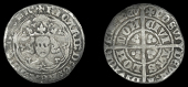 Richard II (1377-1399), Halfgroat, type II, London, mm. cross pattée, with French title, reads fr’, three tiny...